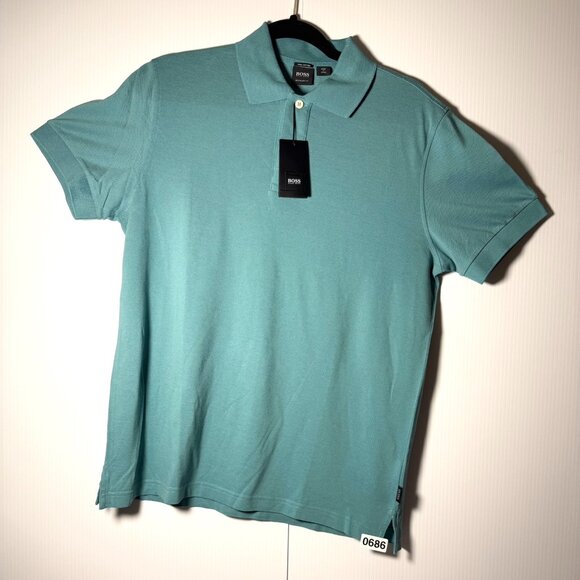 Hugo Boss Pima Cotton Regular Fit Mens Medium NWT - Picture 1 of 8